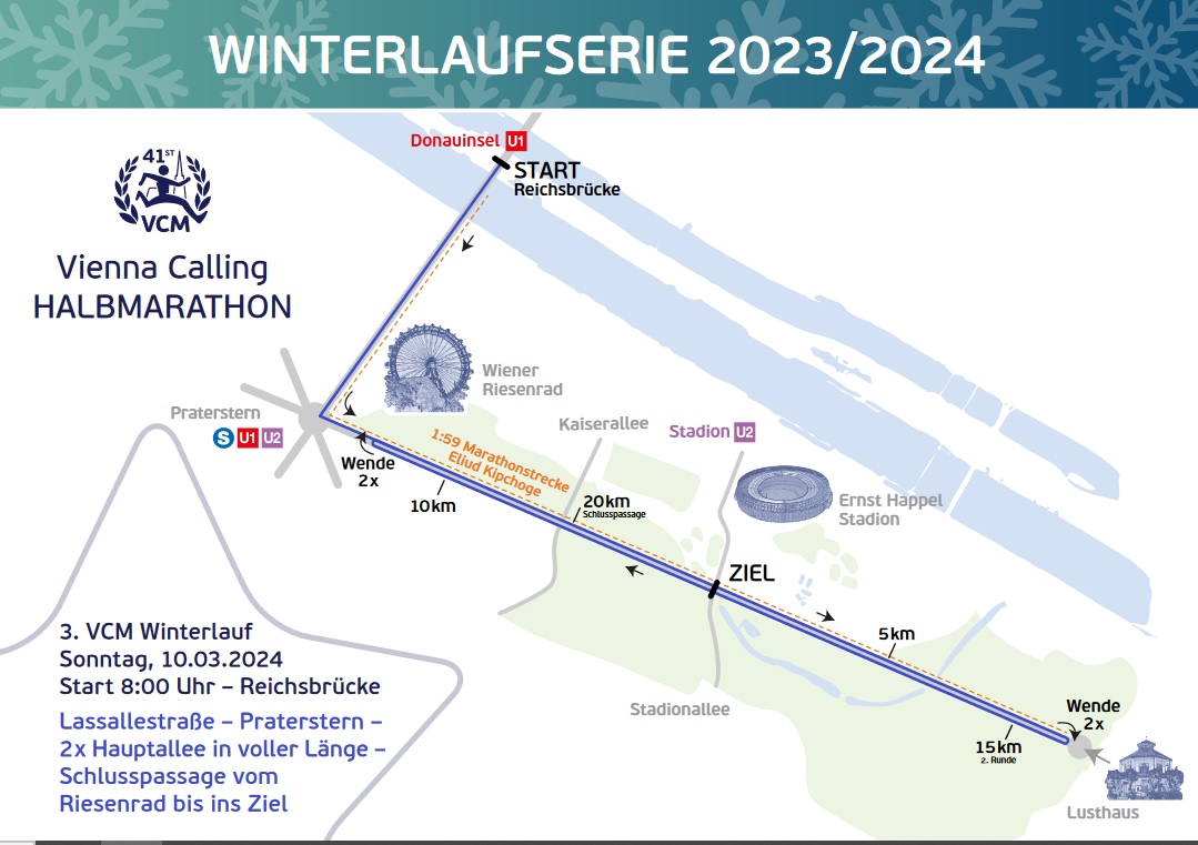 Strecke am 10. März 2024