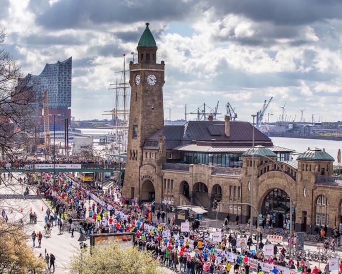 Hamburg will am 13. September der Marathon durchführen. Foto: Hoch Zwei / Haspa Marathon Hamburg