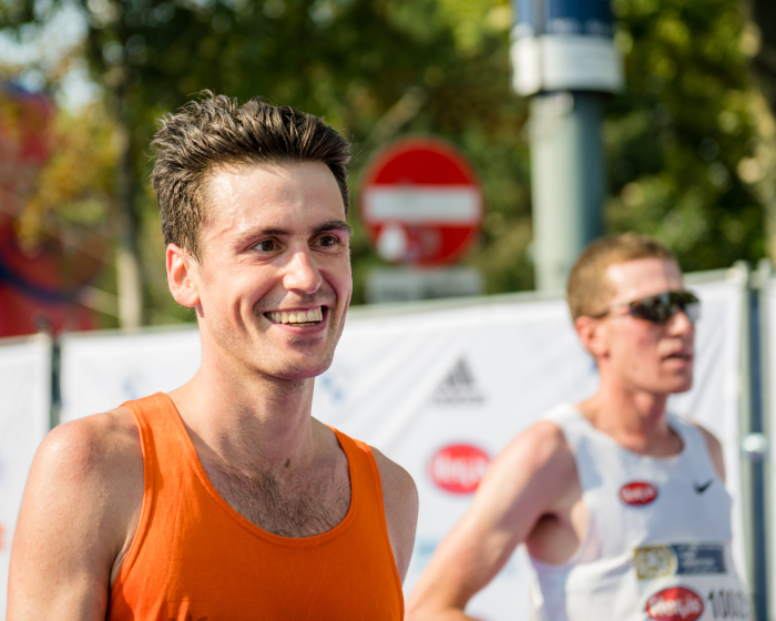 Valentin Pfeil beendete 2021 seine Karriere. Im September startete er beim VCM nochmals auf der Halbmarathondistanz. Bild: VCM / Jenia Symonds