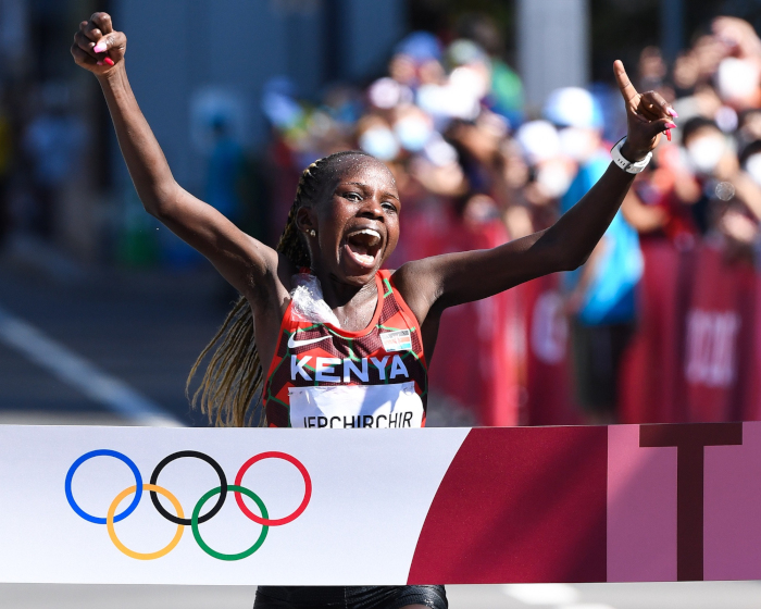 Peres Jepchirchir wurde Olympiasiegerin in Japan. Die Kenianerin gewann dann im November auch noch den New York-Marathon. Foto: www.photorun.net
