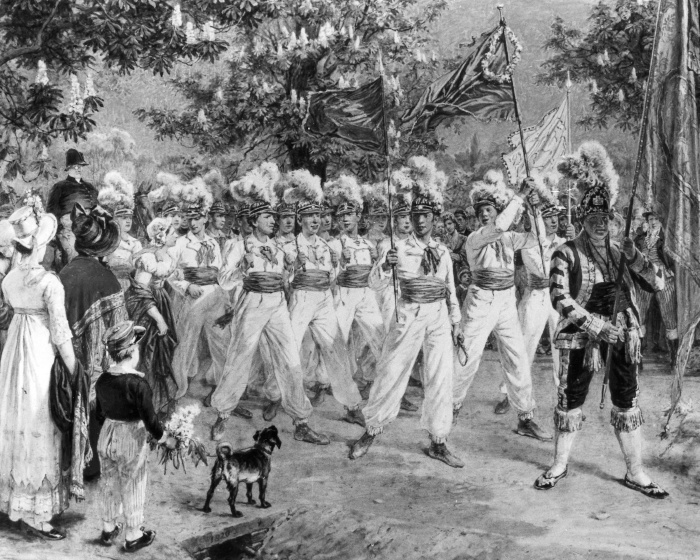 Das Lauferfest im Prater. Bild von A. Schönn - Bezirksmuseum Leopoldstadt