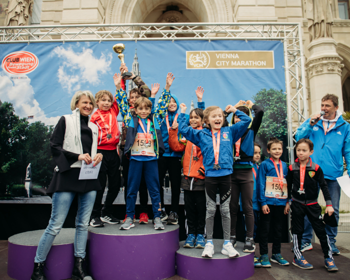 Das Siegerteam der Evangelischen Volksschule Leopoldstadt. Bild: VCM / Jenia Symonds
