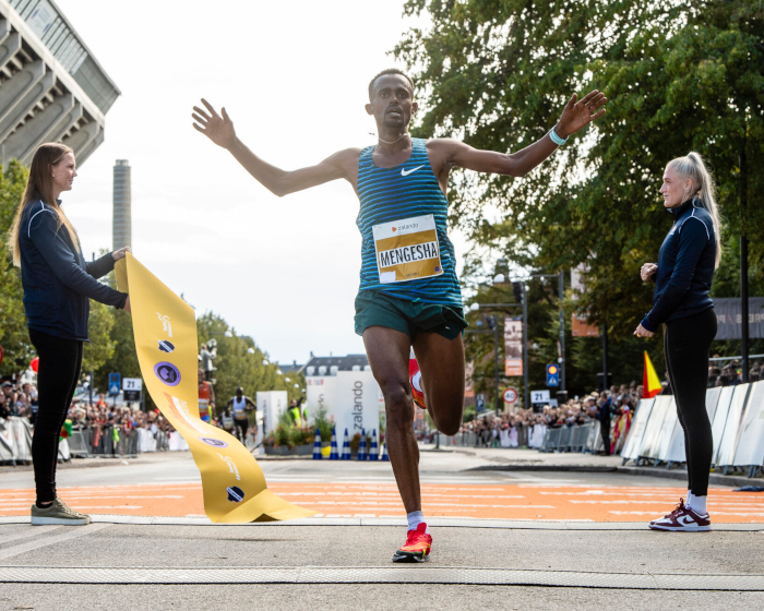 Milkesa Mengesha gewann den Halbmarathon in Kopenhagen. Foto: Copenhagen Half Marathon/CPH Half
