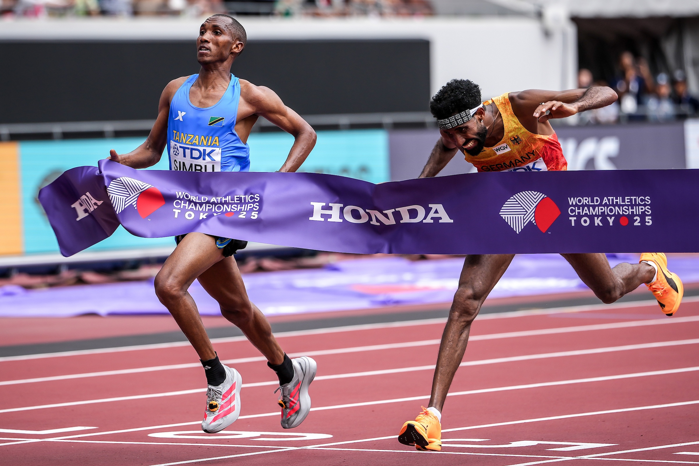 Der deutsche Amanal Petros zeigte in der Weltspitze auf. Bild: World Athletics / Mattia Ozbot