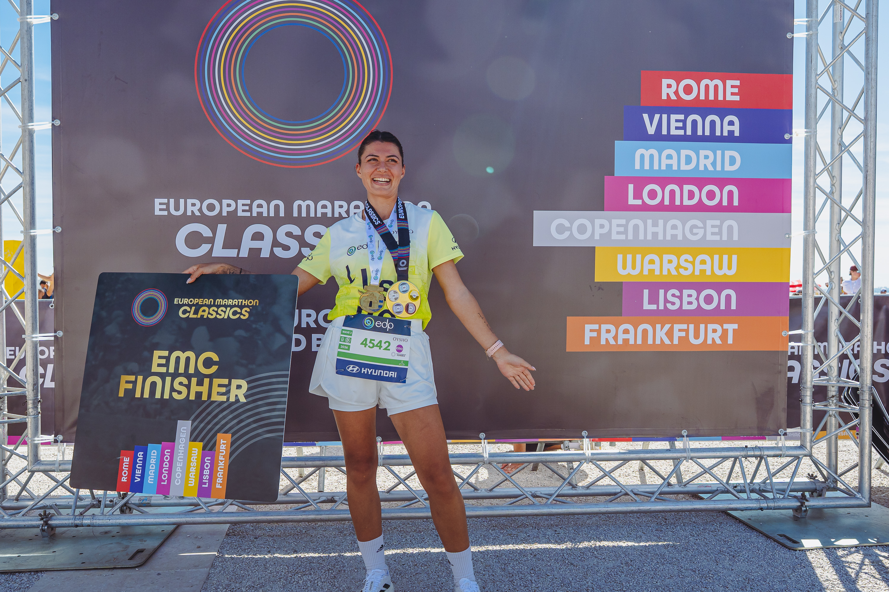 Gyli Asenova beim Lissabon Marathon. Bild: Sergio Henriques / European Marathon Classics